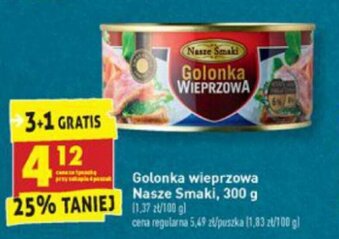 Biedronka Golonka wieprzowa Nasze Smaki 300g oferta