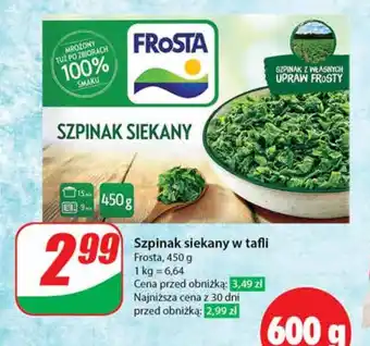 Dino Szpinak siekany w tafli Frosta 450 g oferta