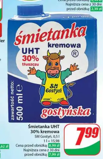 Dino Śmietanka UHT 30% kremowa SM Gostyń 0,5 I oferta