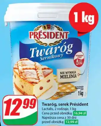 Dino Twaróg serek Président Lactalis 1 kg oferta