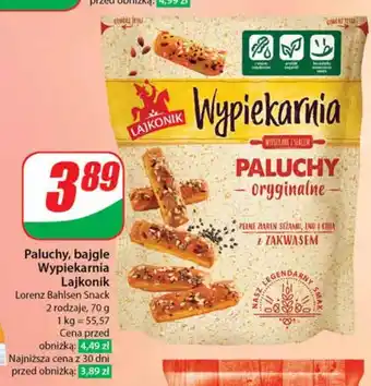 Dino Paluchy bajgle Wypiekarnia Lajkonik Lorenz Bahlsen Snack 70 g oferta