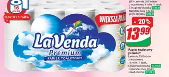 Dino Papier toaletowy premium LaVenda, 150 listków oferta