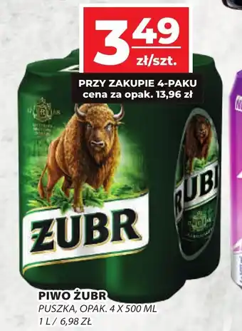 Top Market PIWO ŻUBR 4 x 500 ml oferta