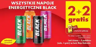 Biedronka WSZYSTKIE NAPOJE ENERGETYCZNE BLACK oferta