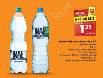 Biedronka Woda Nałęczowianka, 6x1,5 l oferta