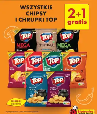 Biedronka WSZYSTKIE CHIPSY I CHRUPKI TOP oferta