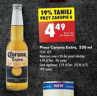 Biedronka Piwo Corona Extra, 330 ml oferta