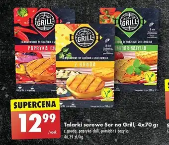 Biedronka Talarki serowe Ser na Grill, 4x70 g oferta