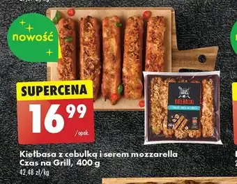 Biedronka Kiełbasa z cebulką i serem mozzarella Czas na Grill, 400 g oferta