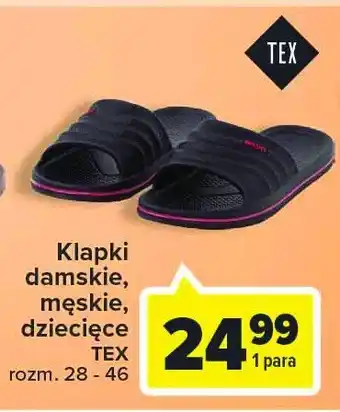 Carrefour Klapki męskie rozm. 40-46 1 SZT oferta