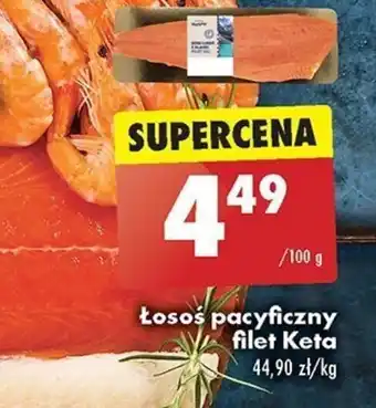 Biedronka Łosoś pacyficzny filet Keta 100 g oferta