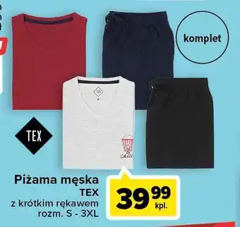 Carrefour Piżama męska z krótkim rękawem s-3xl 1 SZT oferta