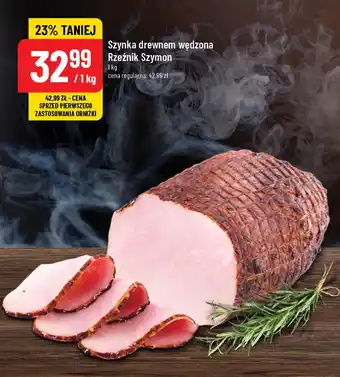 Polomarket Szynka drewnem wędzona Rzeźnik Szymon 1kg oferta