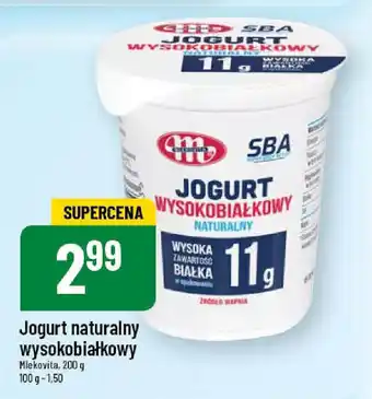 Polomarket Jogurt naturalny wysokobiałkowy Mlekovita 200 g oferta