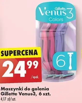 Biedronka Maszynki do golenia Gillette Venus3, 6 szt. oferta