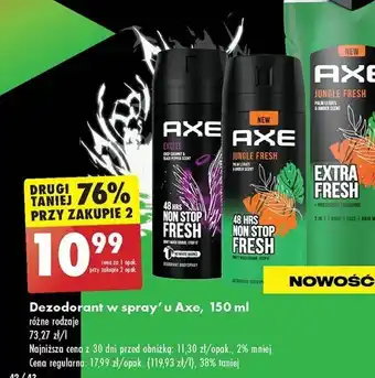 Biedronka Dezodorant w spray'u Axe, 150 ml oferta