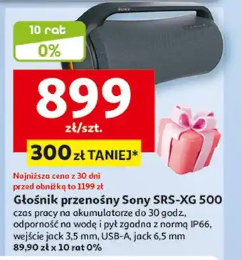 Auchan Głośnik bezprzewodowy Sony oferta