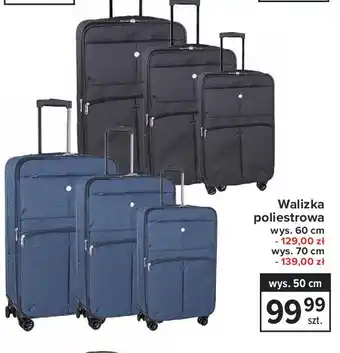 Carrefour Walizka poliestrowa 50 cm 1 SZT oferta