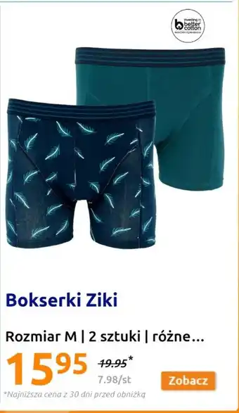 Action Bokserki Ziki Rozmiar M 2 szt. oferta