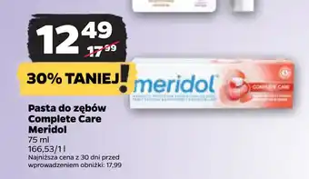 Netto Pasta do zębów Complete Care Meridol oferta