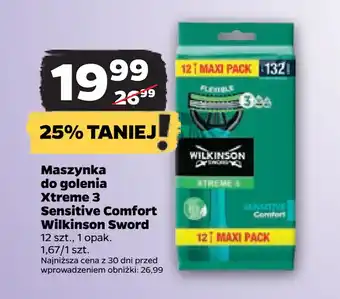 Netto Maszynka do golenia Xtreme 3 Sensitive Comfort Wilkinson Sword oferta