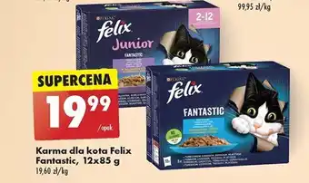 Biedronka Karma dla kota Felix Fantastic, 12x85 g oferta