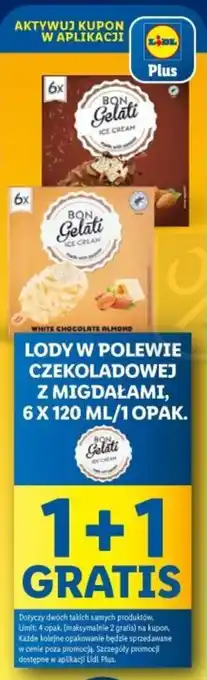 Lidl LODY W POLEWIE CZEKOLADOWEJ Z MIGDAŁAMI, 6 X 120 ML oferta