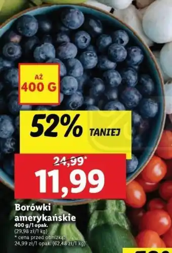 Lidl Borówki amerykańskie 400 g oferta