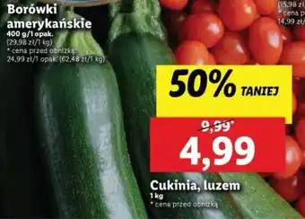 Lidl Cukinia, luzem 1 kg oferta