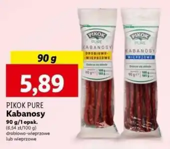 Lidl PIKOK PURE Kabanosy 90 g oferta