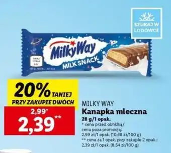 Lidl MILKY WAY Kanapka mleczna 28 g oferta