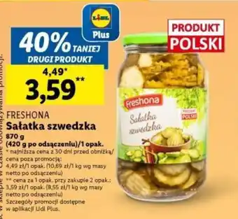 Lidl FRESHONA Sałatka szwedzka 870 g oferta