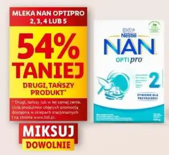 Lidl MLEKA NAN OPTIPRO 2,3,4 LUB 5 oferta