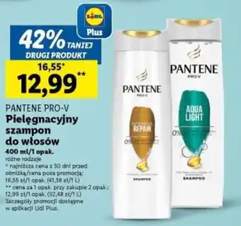 Lidl PANTENE PRO-V Pielęgnacyjny szampon do włosów 400 ml oferta