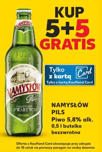 Kaufland NAMYSŁÓW PILS Piwo 5,8% alk. 0,5 l oferta