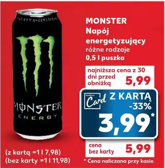 Kaufland MONSTER Napój energetyzujący 0,5 l oferta