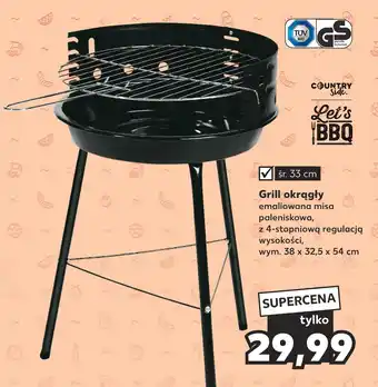 Kaufland Grill okrągły oferta