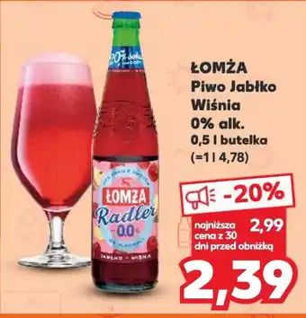 Kaufland ŁOMŻA Piwo Jabłko Wiśnia 0,5 l oferta