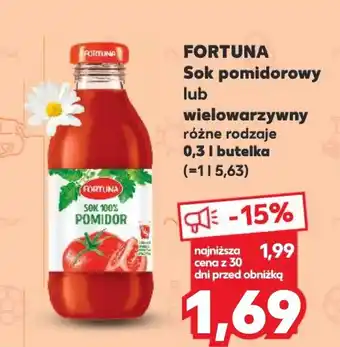 Kaufland FORTUNA Sok pomidorowy lub wielowarzywny 0,3 l oferta