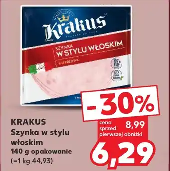 Kaufland KRAKUS Szynka w stylu włoskim 140 g oferta