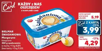 Kaufland BIELMAR ŚNIADANIOWA Margaryna 450 g oferta