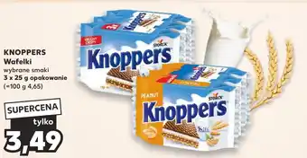 Kaufland KNOPPERS Wafelki 3x25g oferta