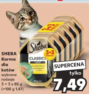 Kaufland SHEBA Karma dla kotów 3 + 3 x 85g oferta