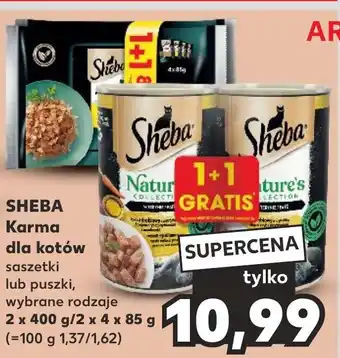 Kaufland SHEBA Karma dla kotów 2x400g/2x4x85g oferta