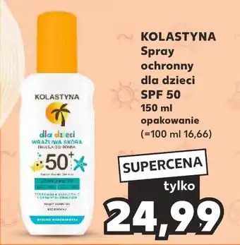 Kaufland KOLASTYNA Spray ochronny dla dzieci SPF 50 150 ml oferta