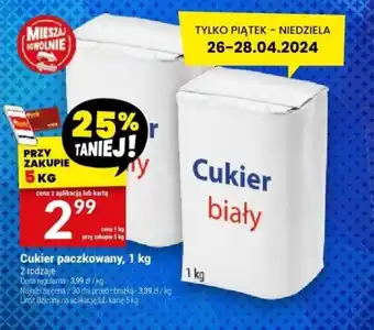 Twój Market Cukier paczkowany, 1 kg oferta