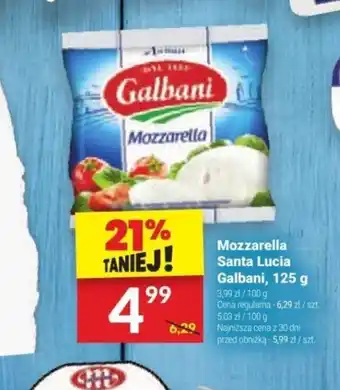 Twój Market Mozzarella Santa Lucia Galbani, 125 g oferta