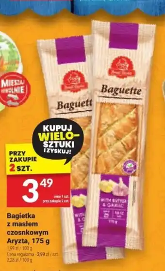 Twój Market Bagietka z masłem czosnkowym Aryzta, 175 g oferta