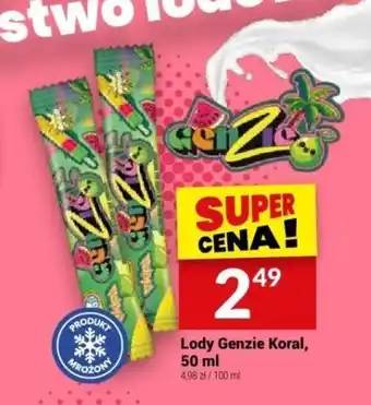 Twój Market Lody Genzie Koral, 50 ml oferta