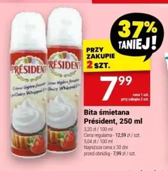 Twój Market Bita śmietana Président, 250 ml oferta